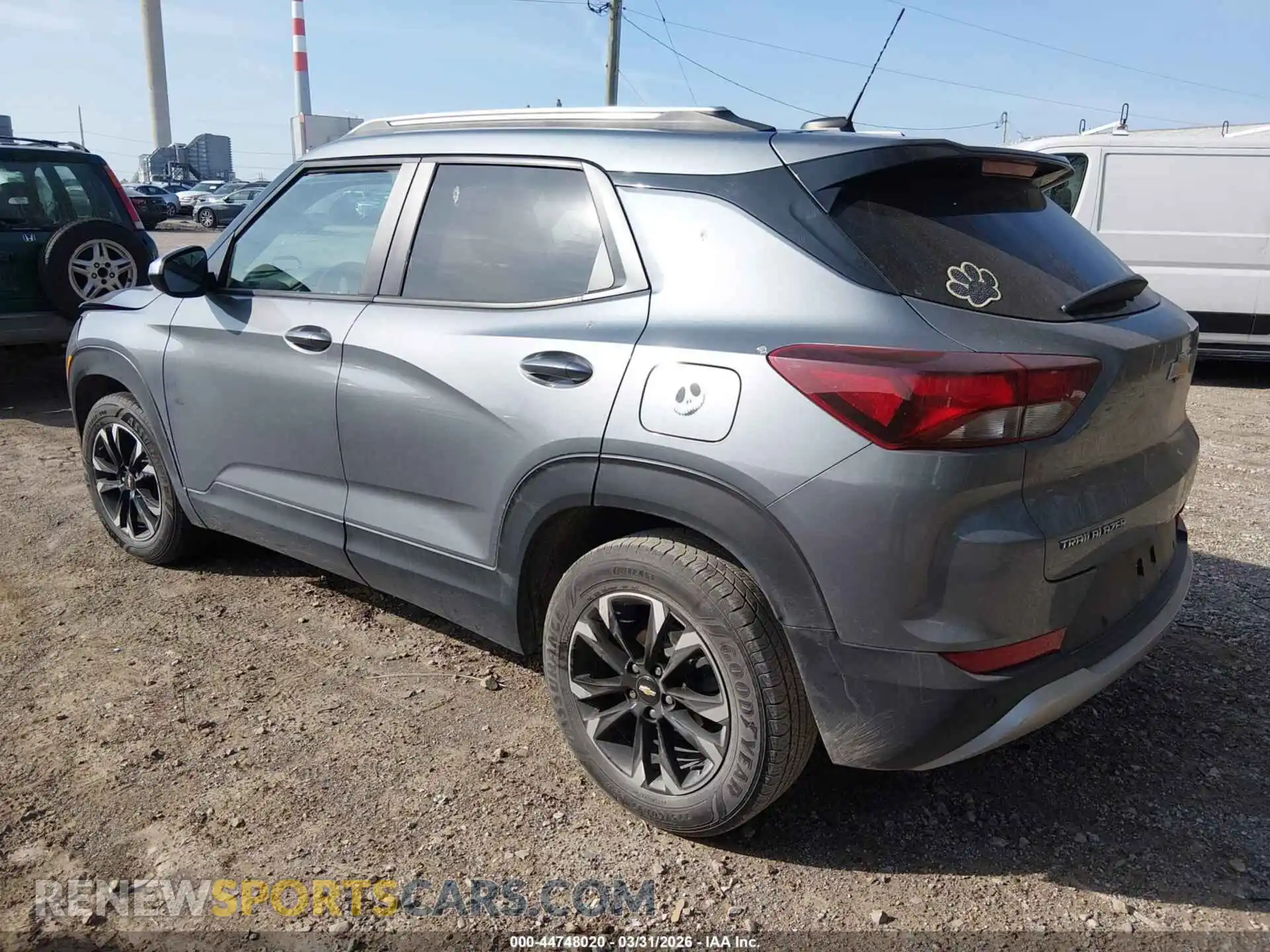 3 fotografías del automóvil dañado KL79MPSL8MB112239 CHEVROLET TRAILBLAZER 2021