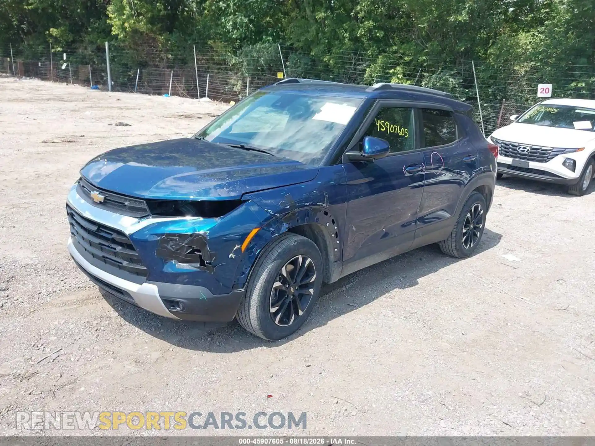 2 Фотография поврежденного автомобиля KL79MPSL9MB139028 CHEVROLET TRAILBLAZER 2021