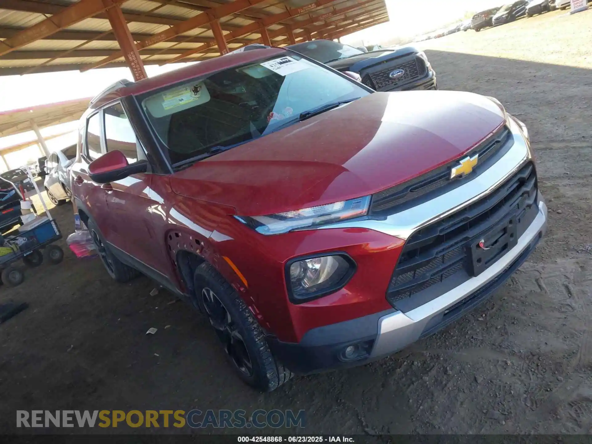 1 Photograph of a damaged car KL79MPSLXMB023563 CHEVROLET TRAILBLAZER 2021
