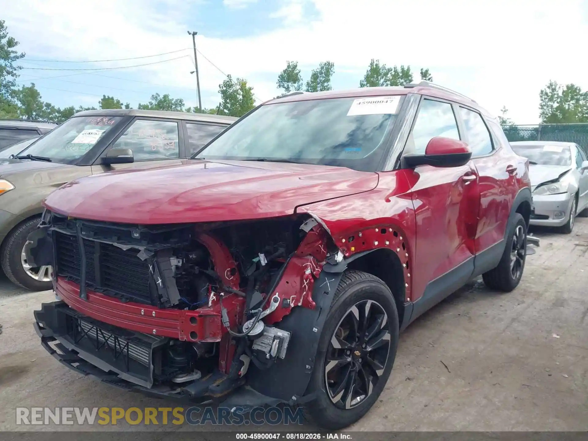 2 Photograph of a damaged car KL79MRSL8MB125083 CHEVROLET TRAILBLAZER 2021