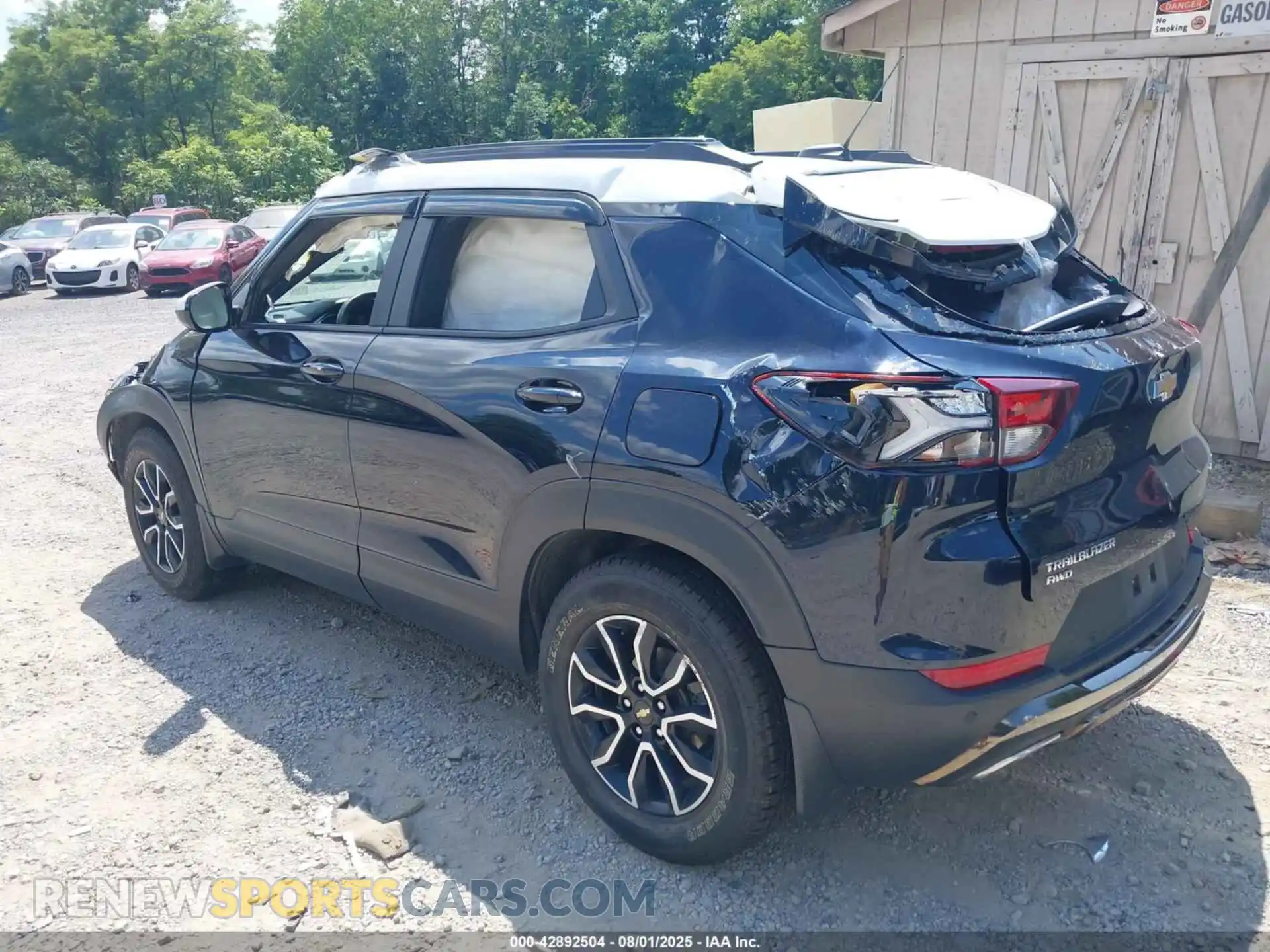 3 Фотография поврежденного автомобиля KL79MSSL3MB129744 CHEVROLET TRAILBLAZER 2021