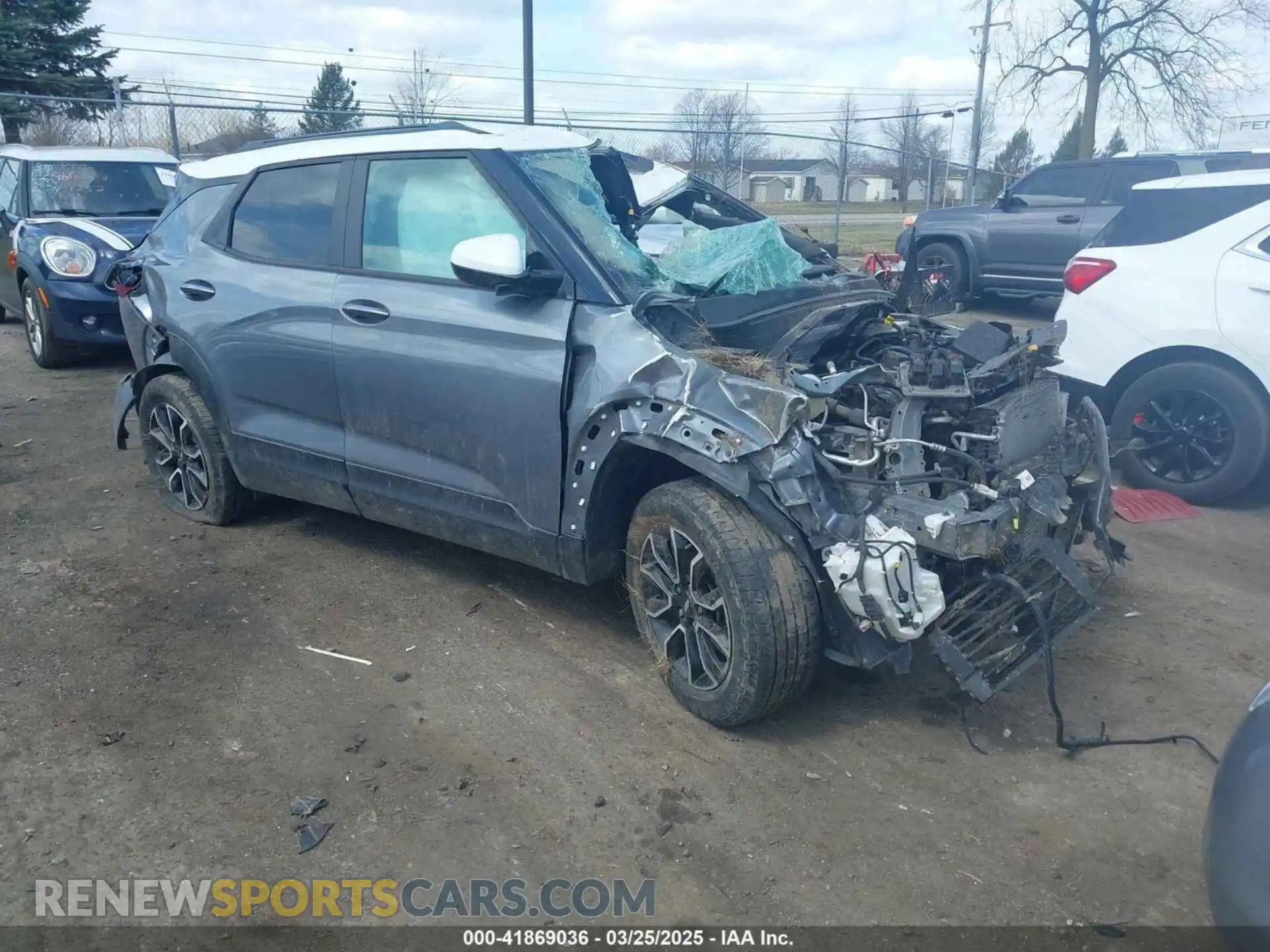 1 Photograph of a damaged car KL79MSSL7MB013513 CHEVROLET TRAILBLAZER 2021
