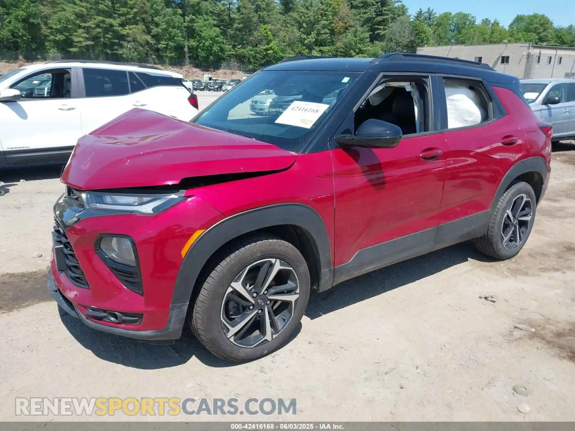2 Фотография поврежденного автомобиля KL79MUSL2MB004021 CHEVROLET TRAILBLAZER 2021