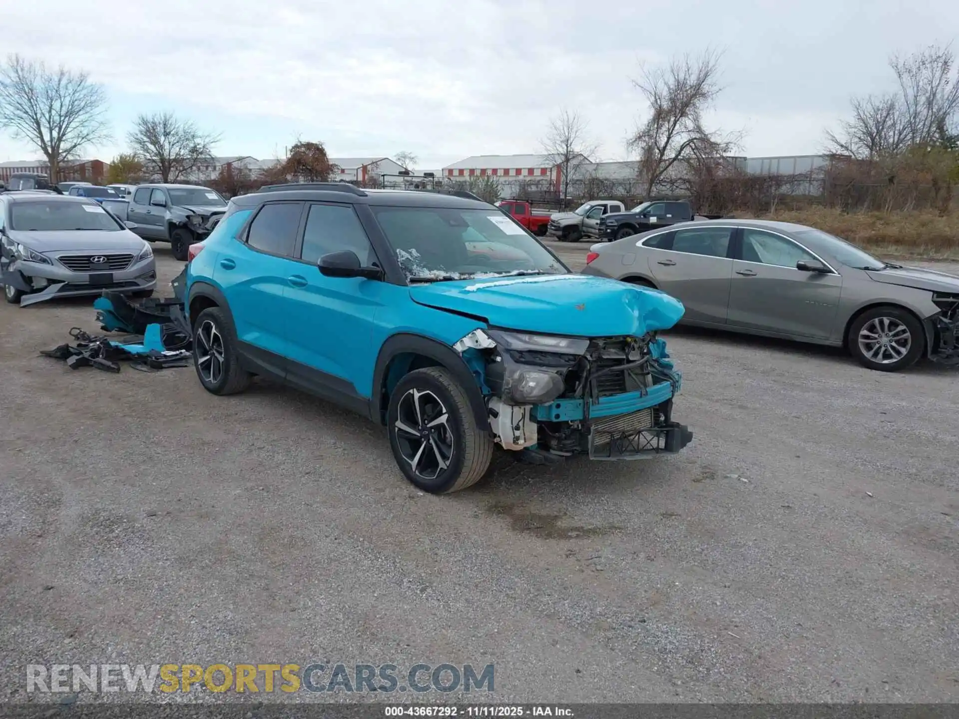 1 Photograph of a damaged car KL79MUSL8MB111607 CHEVROLET TRAILBLAZER 2021