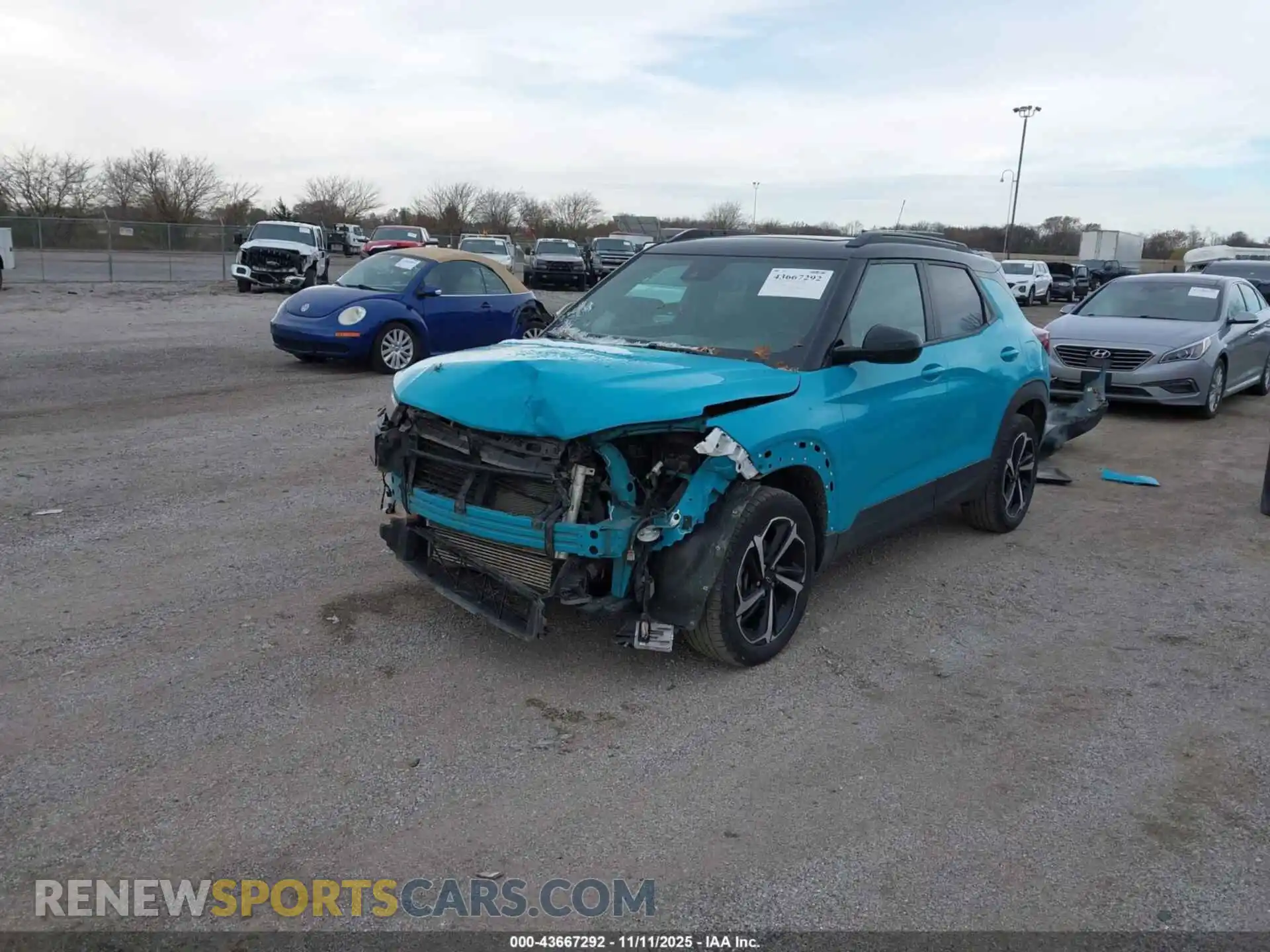 2 Photograph of a damaged car KL79MUSL8MB111607 CHEVROLET TRAILBLAZER 2021