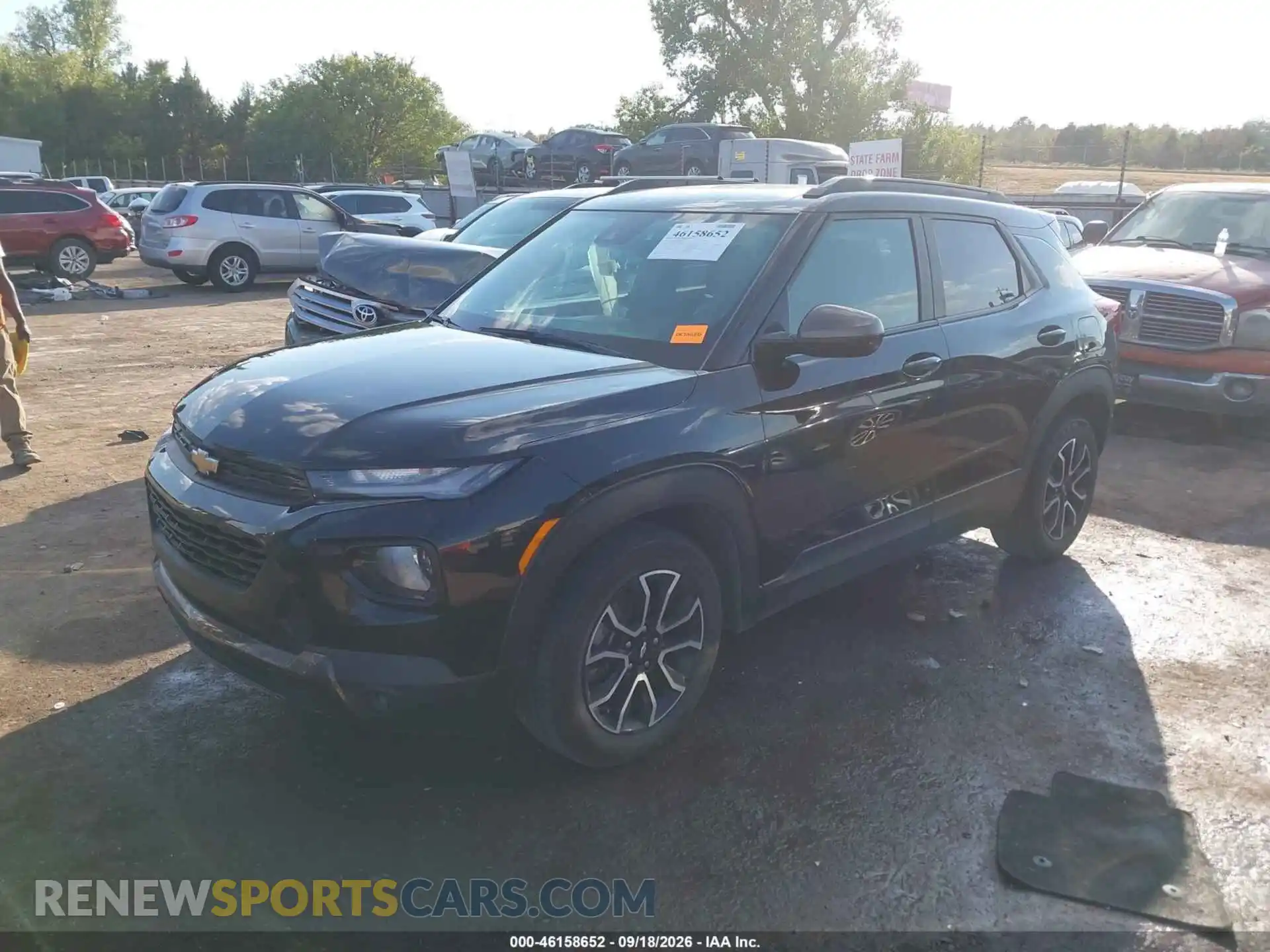 2 Photograph of a damaged car KL79MVSLXMB163293 CHEVROLET TRAILBLAZER 2021