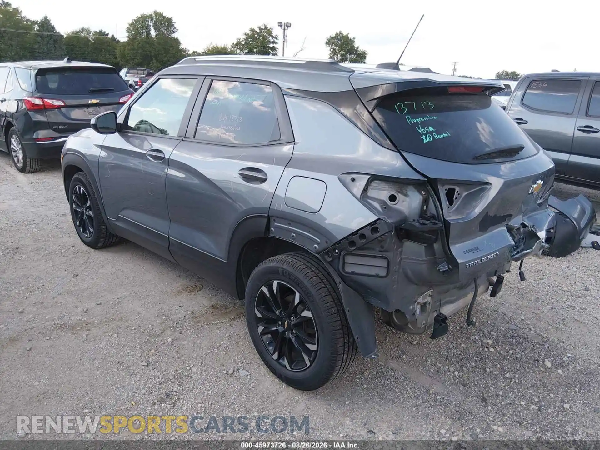 3 Фотография поврежденного автомобиля KL79MPS20NB093128 CHEVROLET TRAILBLAZER 2022