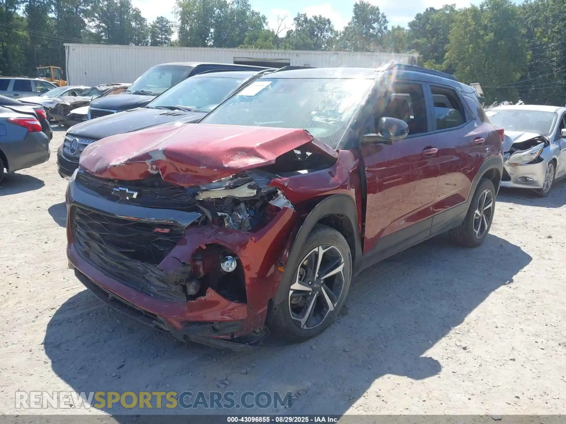 2 Photograph of a damaged car KL79MTSL7NB117250 CHEVROLET TRAILBLAZER 2022