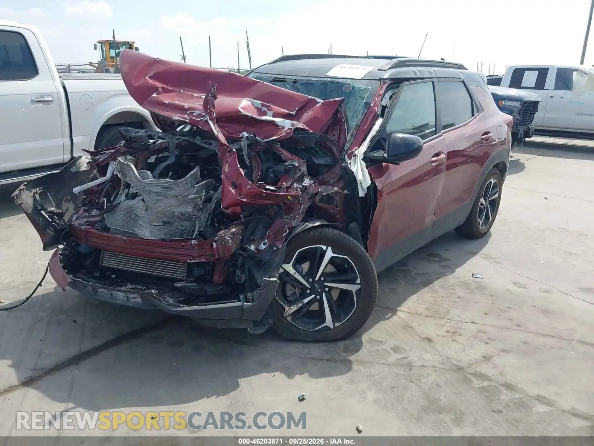 2 Photograph of a damaged car KL79MTSL8NB114552 CHEVROLET TRAILBLAZER 2022