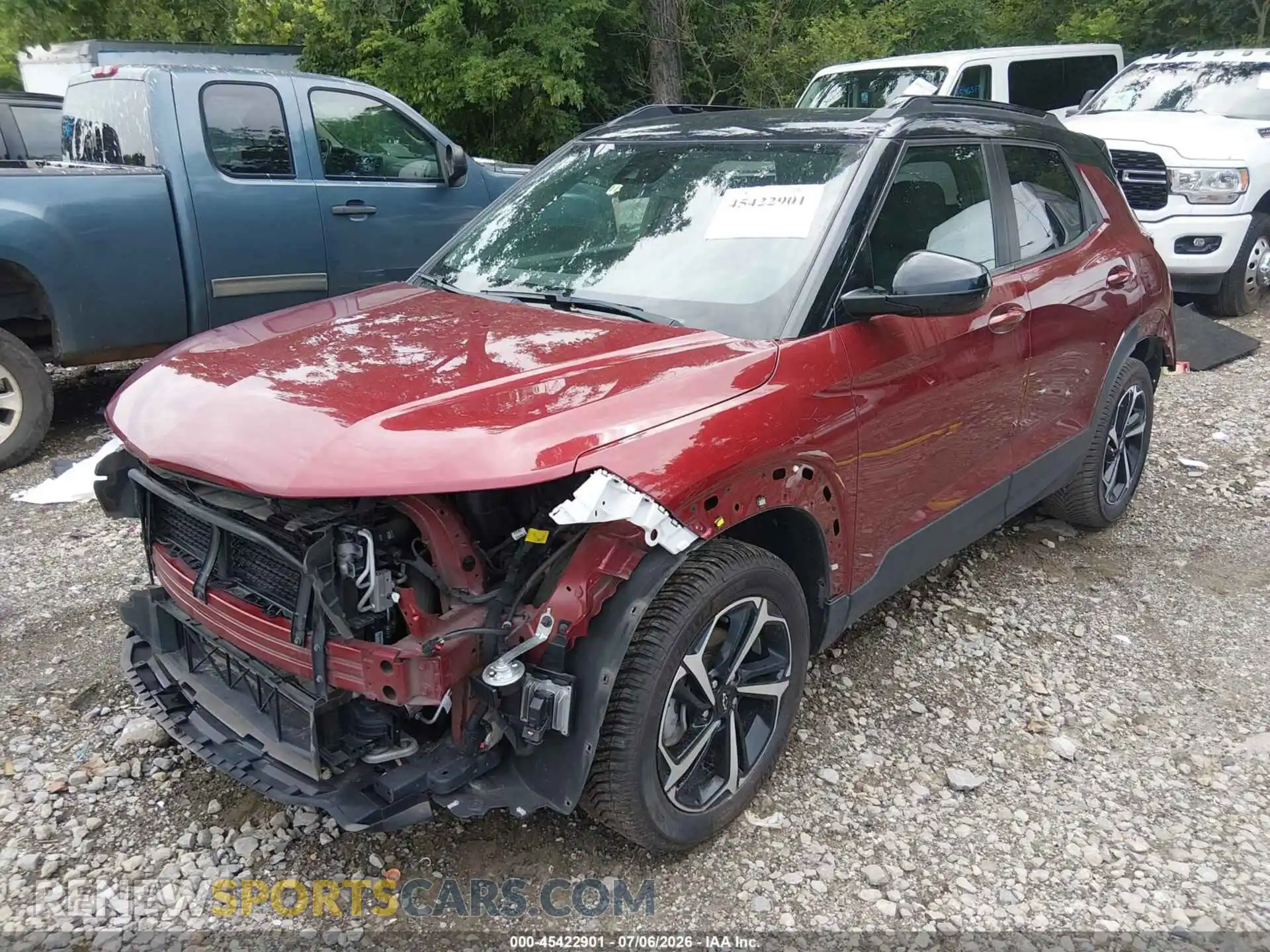 2 Photograph of a damaged car KL79MTSL9NB115550 CHEVROLET TRAILBLAZER 2022