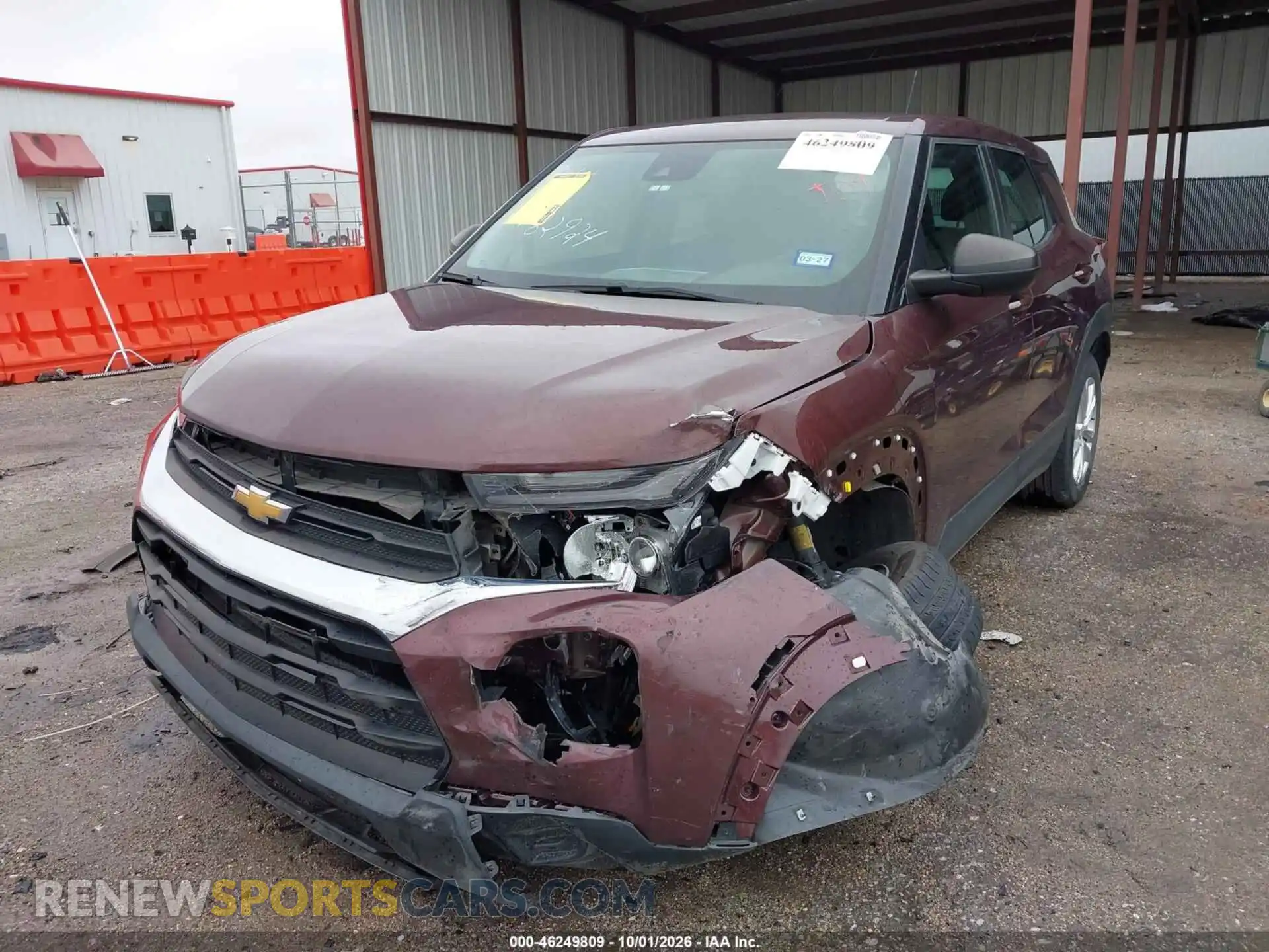 2 Photograph of a damaged car KL79MMS27PB182924 CHEVROLET TRAILBLAZER 2023