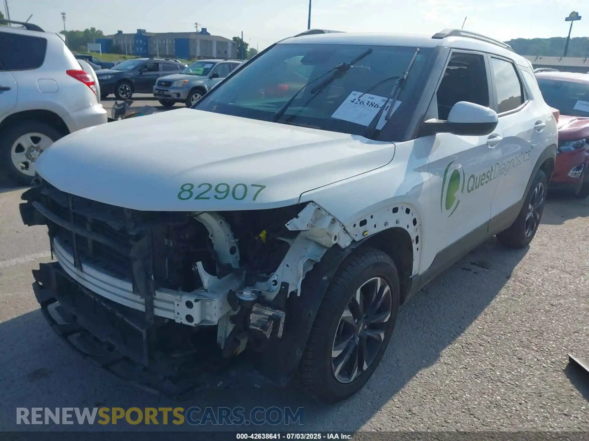 2 Photograph of a damaged car KL79MRSL4PB059085 CHEVROLET TRAILBLAZER 2023