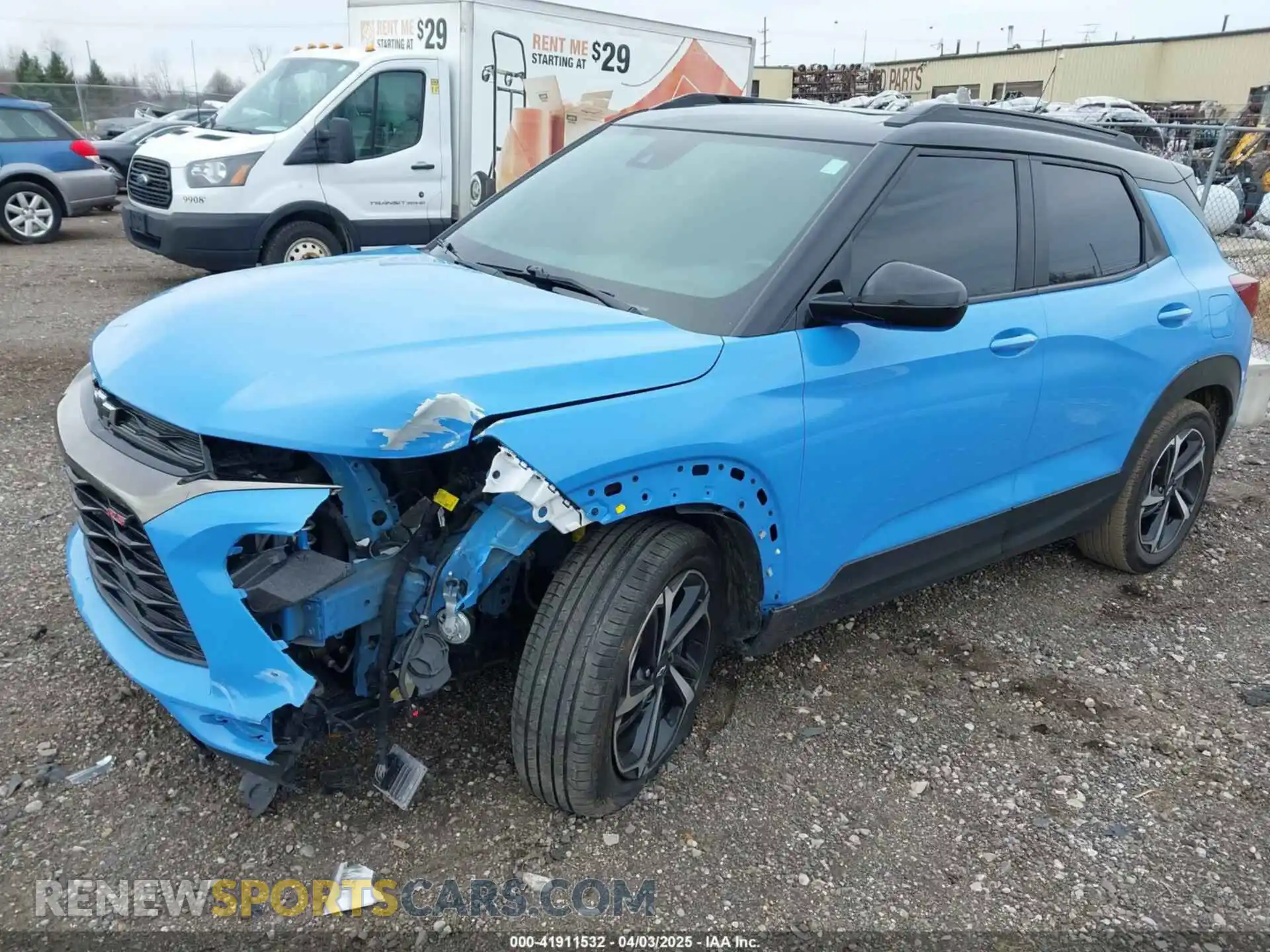 2 Photograph of a damaged car KL79MTSL8PB092300 CHEVROLET TRAILBLAZER 2023