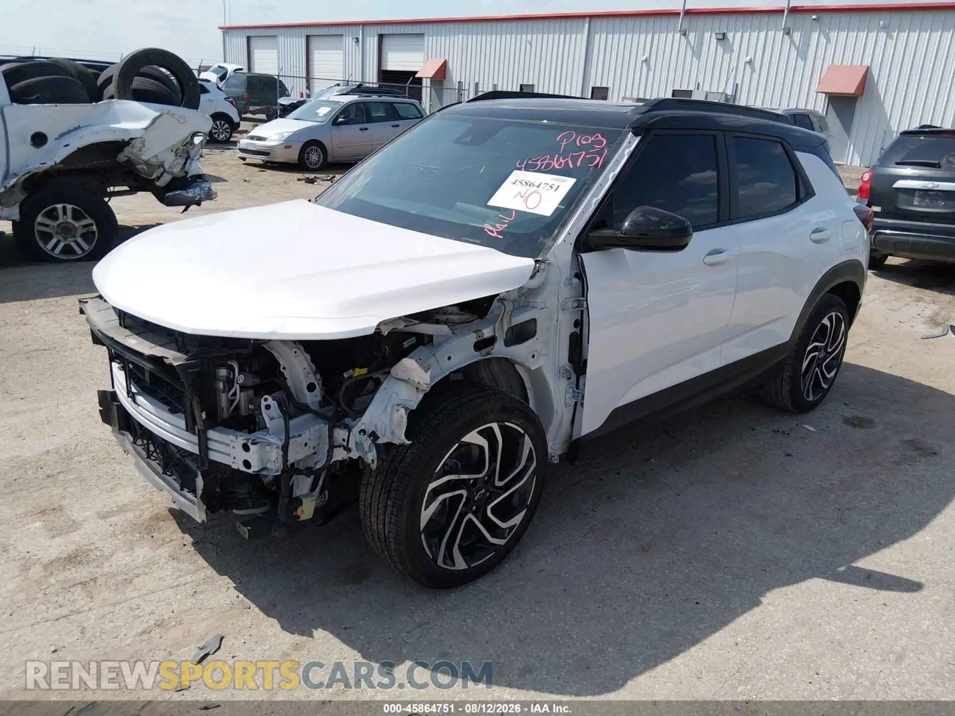 2 Photograph of a damaged car KL79MTSL0SB097869 CHEVROLET TRAILBLAZER 2025