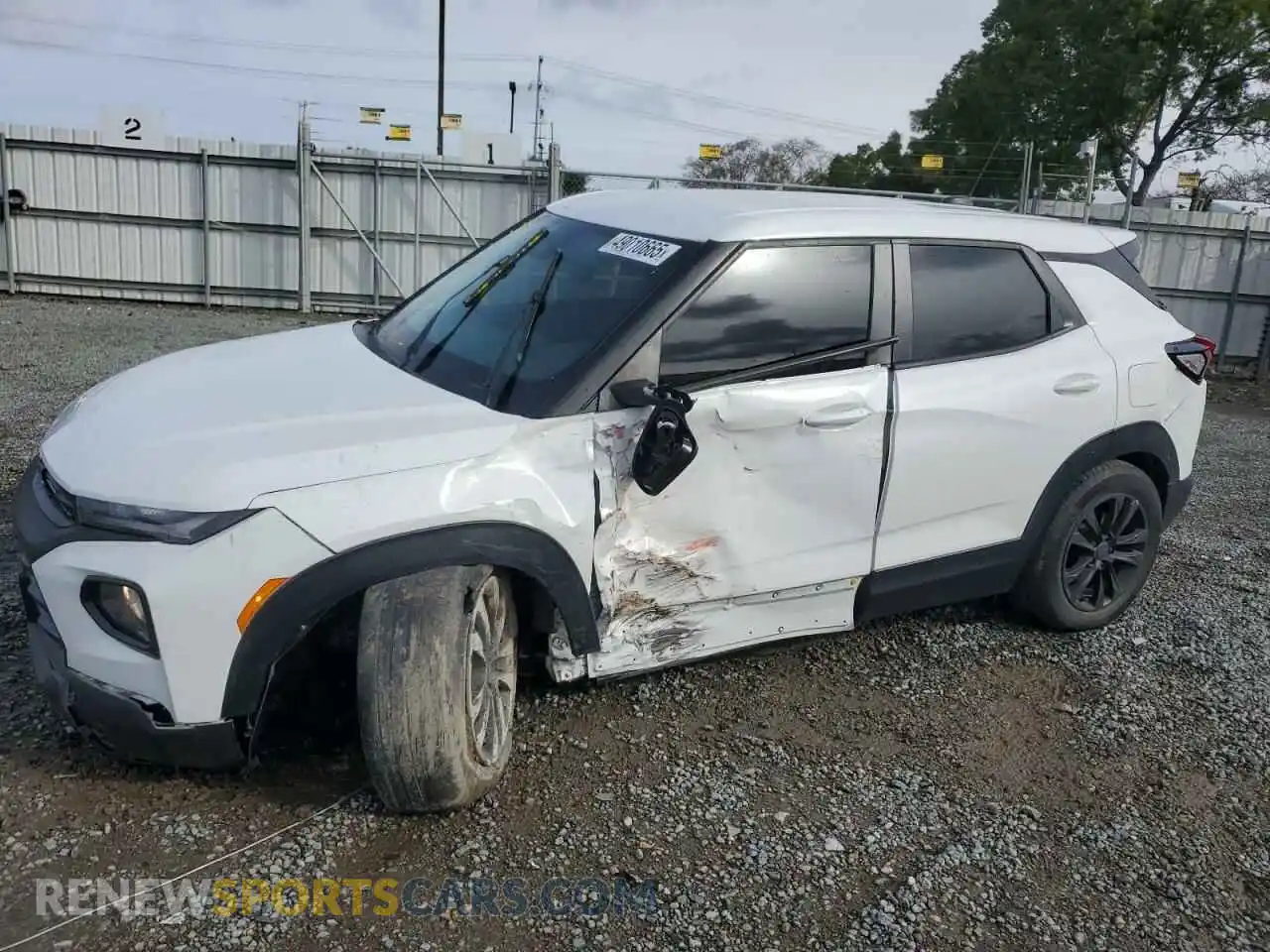 1 Photograph of a damaged car KL79MMS22MB058541 CHEVROLET TRAILBLZR 2021
