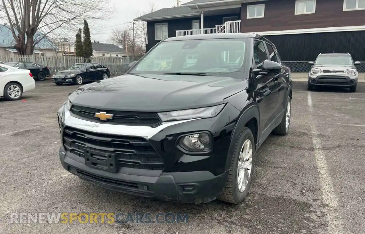 2 Photograph of a damaged car KL79MMS29MB005593 CHEVROLET TRAILBLZR 2021