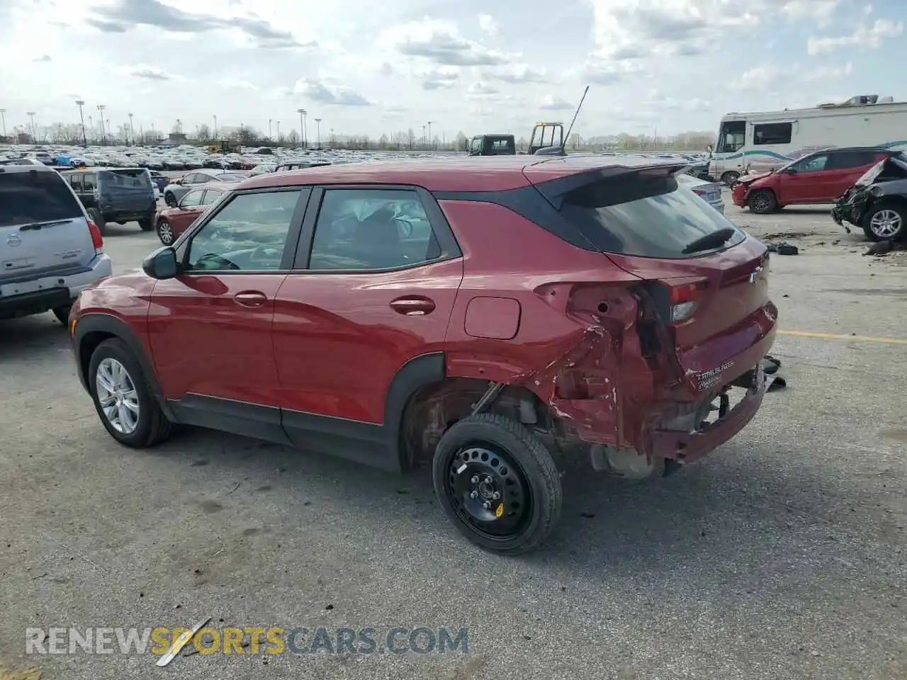2 Photograph of a damaged car KL79MMS2XMB140159 CHEVROLET TRAILBLZR 2021