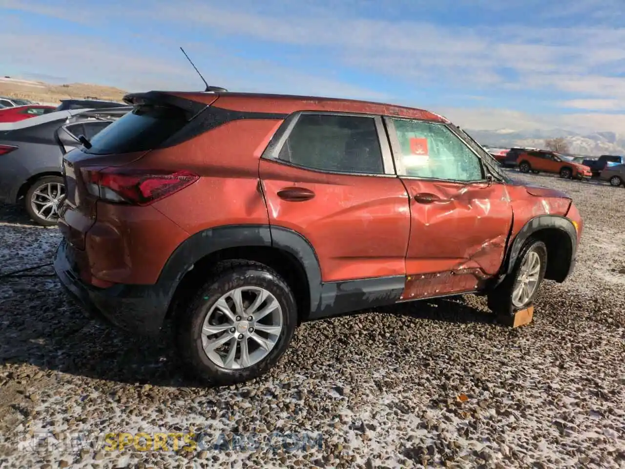 3 fotografías del automóvil dañado KL79MNSL7MB030295 CHEVROLET TRAILBLZR 2021