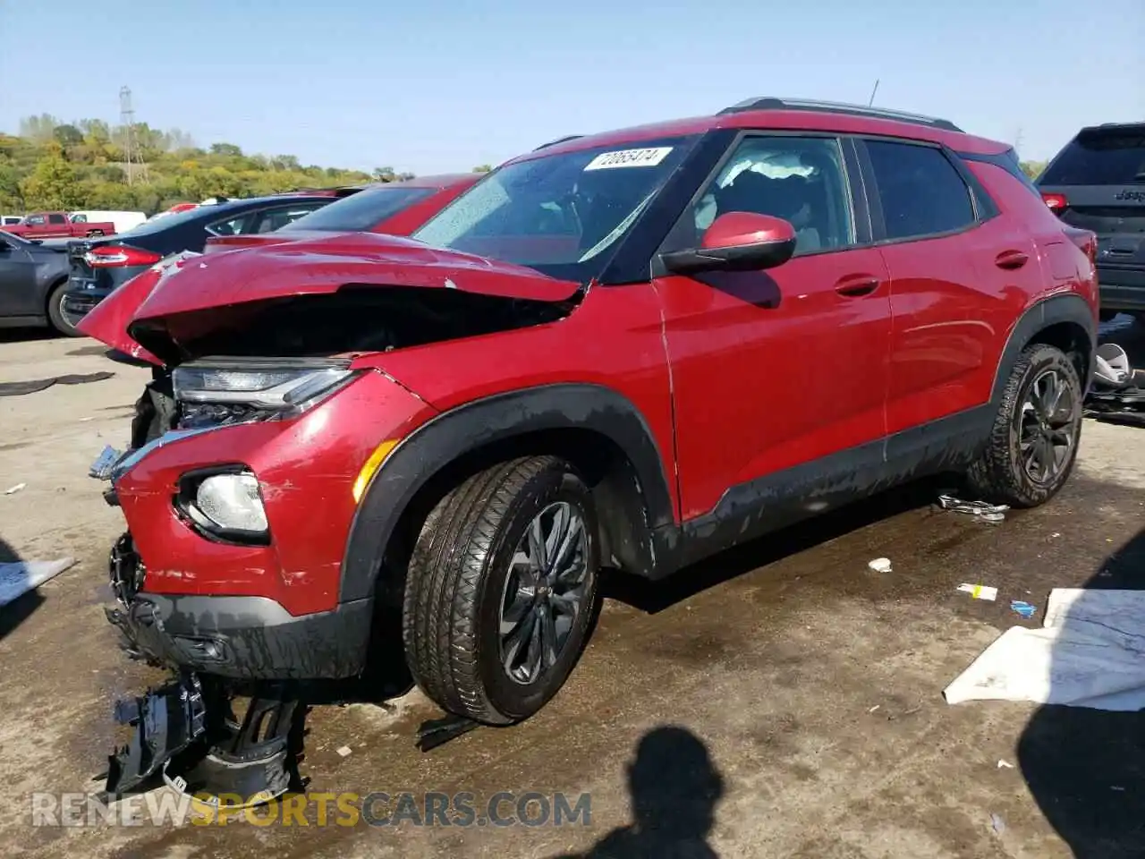 1 Photograph of a damaged car KL79MPSL8MB004140 CHEVROLET TRAILBLZR 2021