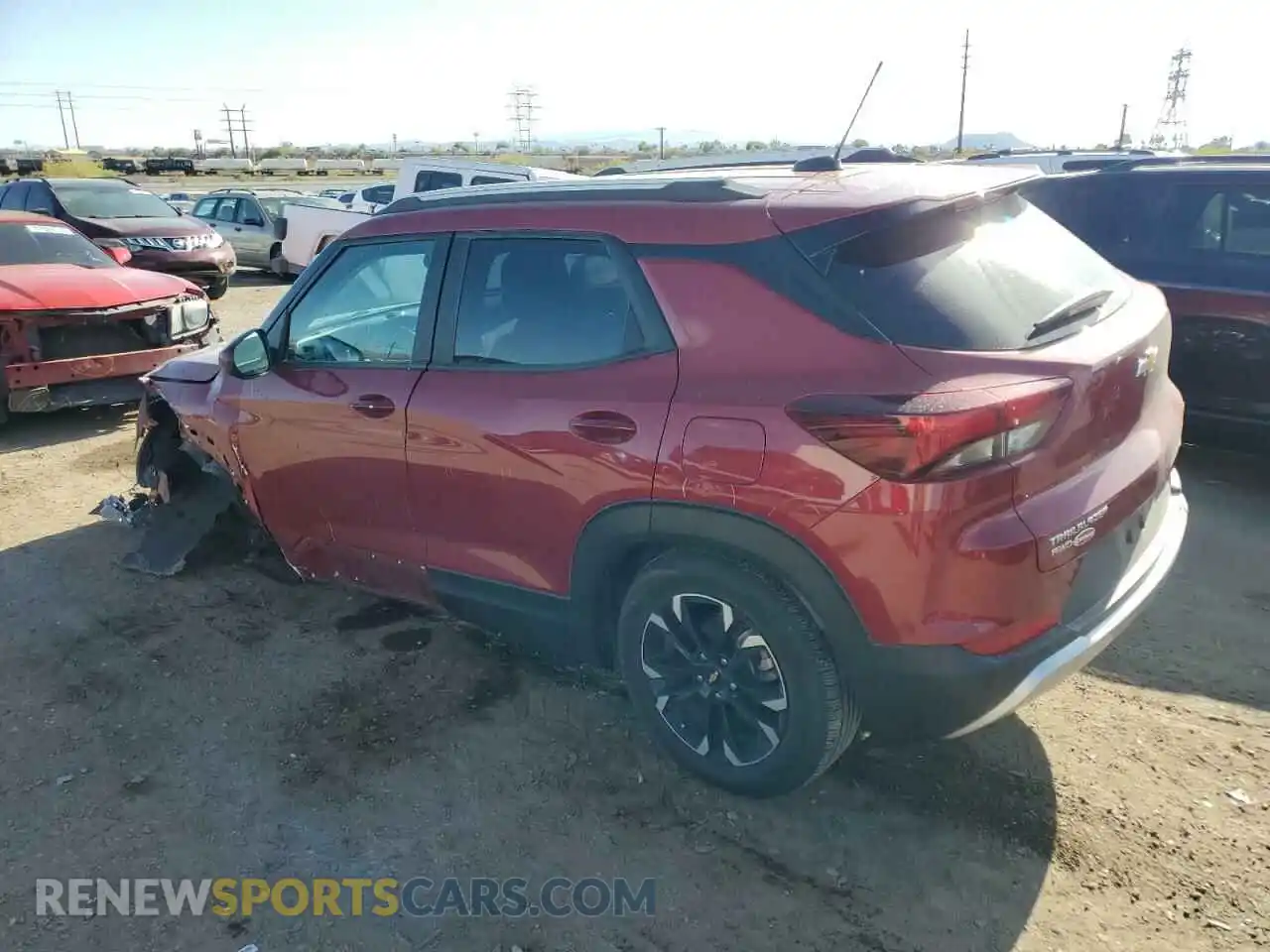 2 Photograph of a damaged car KL79MRSL3MB143345 CHEVROLET TRAILBLZR 2021