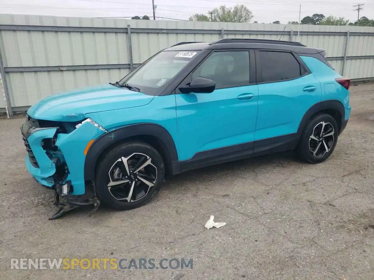 1 Photograph of a damaged car KL79MTSLXMB057320 CHEVROLET TRAILBLZR 2021