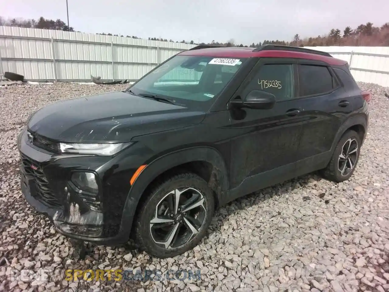 1 Photograph of a damaged car KL79MUSL2MB015276 CHEVROLET TRAILBLZR 2021