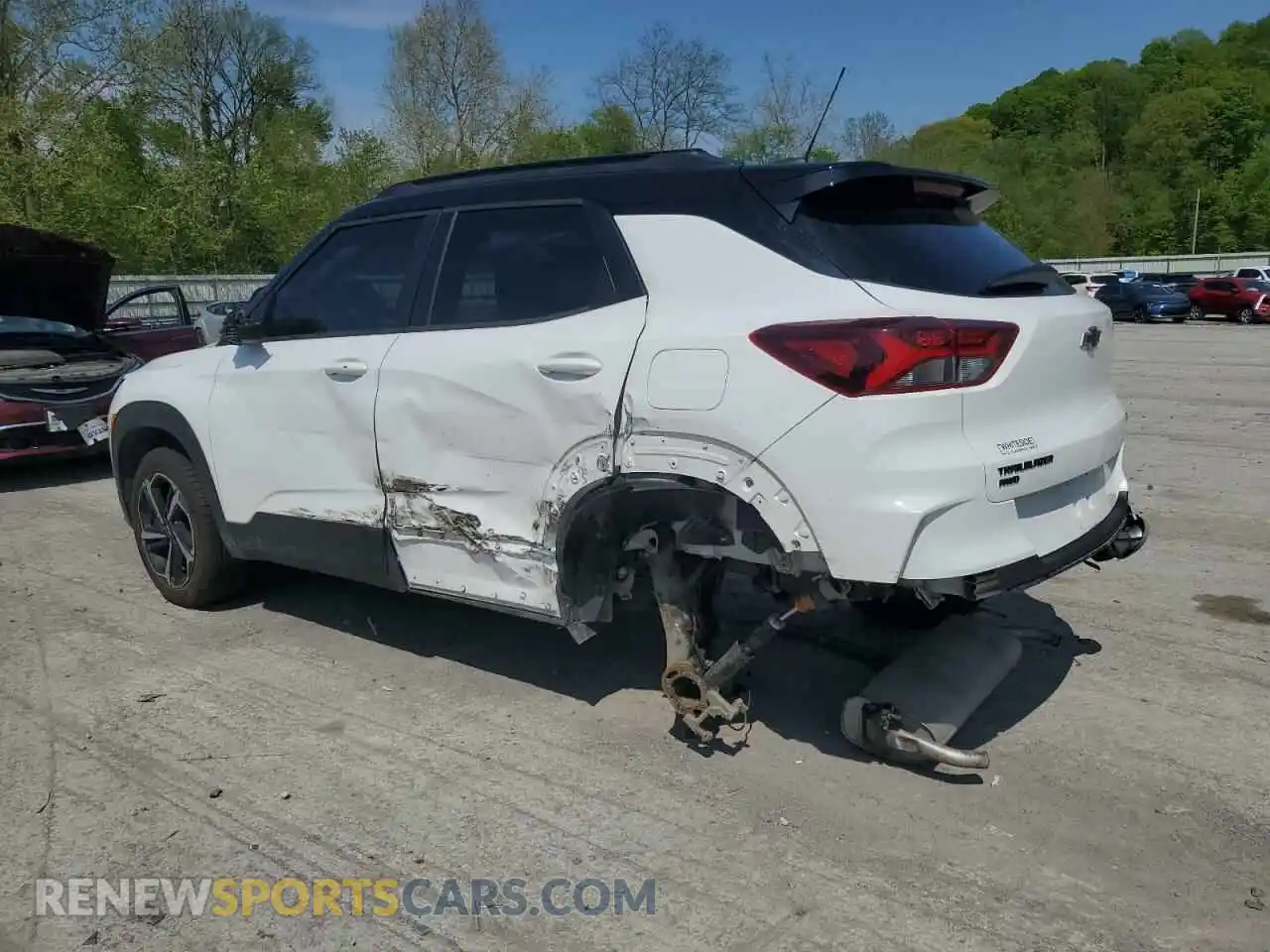 2 Photograph of a damaged car KL79MUSL8MB024385 CHEVROLET TRAILBLZR 2021