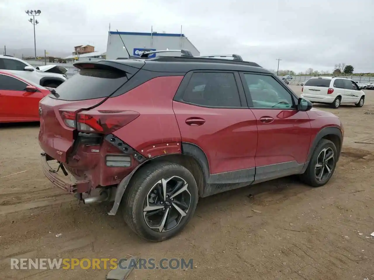 3 Photograph of a damaged car KL79MUSL9MB051661 CHEVROLET TRAILBLZR 2021
