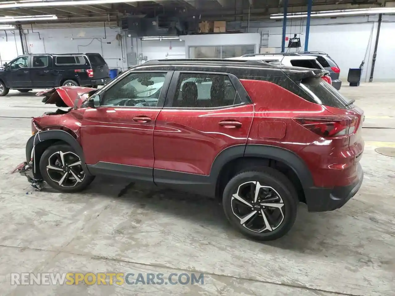 2 Фотография поврежденного автомобиля KL79MTSL0NB054721 CHEVROLET TRAILBLZR 2022