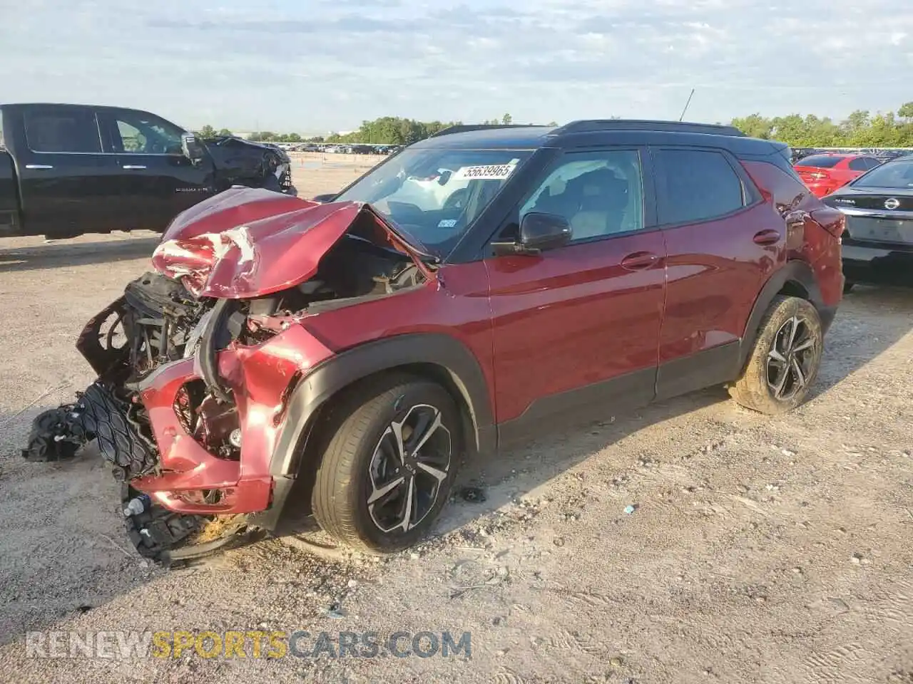 1 Photograph of a damaged car KL79MTSL2NB097523 CHEVROLET TRAILBLZR 2022