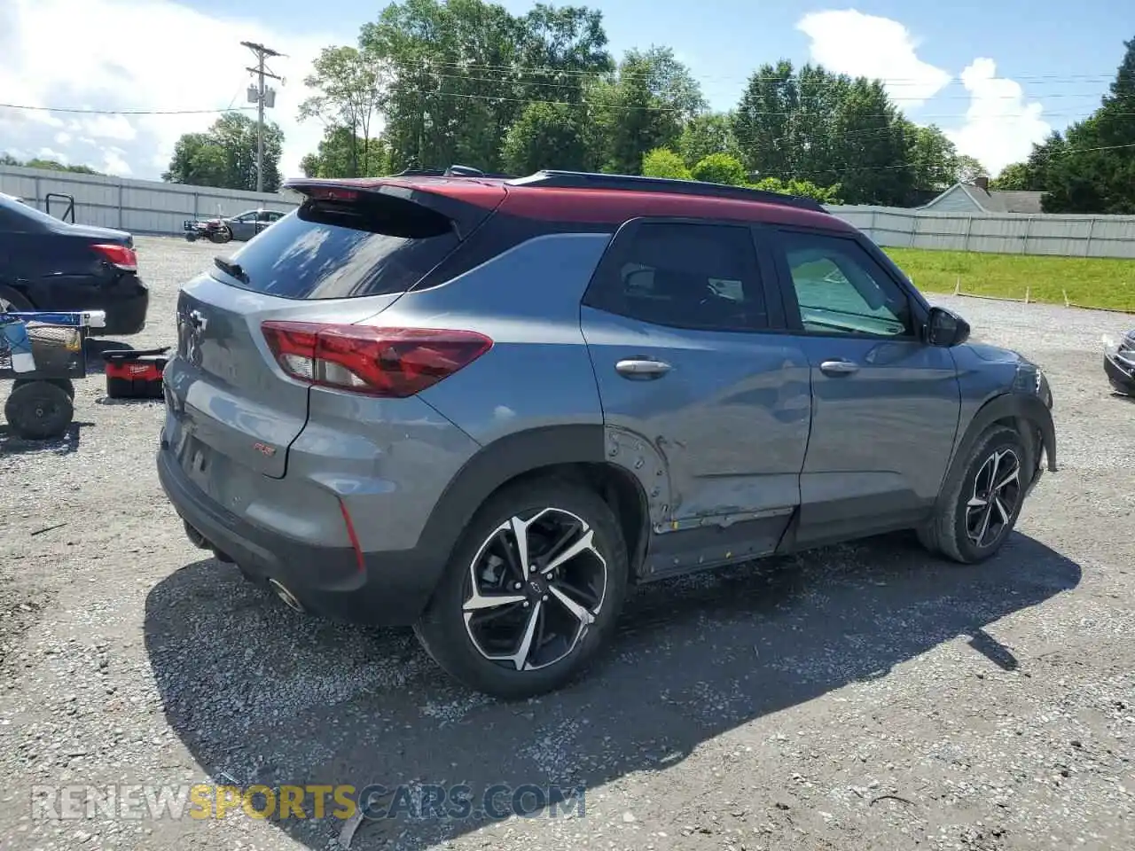 3 Фотография поврежденного автомобиля KL79MTSL5NB099010 CHEVROLET TRAILBLZR 2022