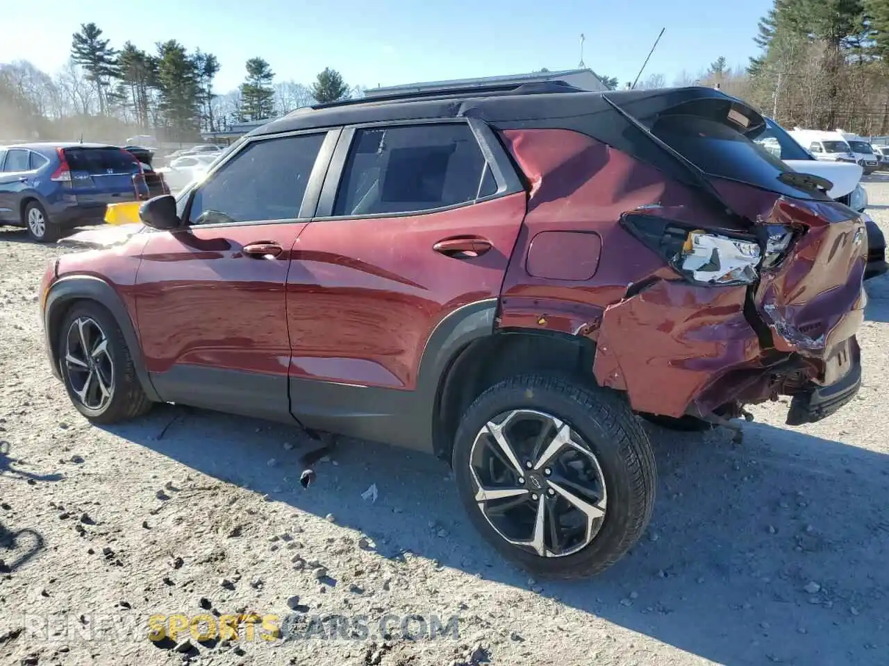 2 Photograph of a damaged car KL79MTSL7NB073671 CHEVROLET TRAILBLZR 2022