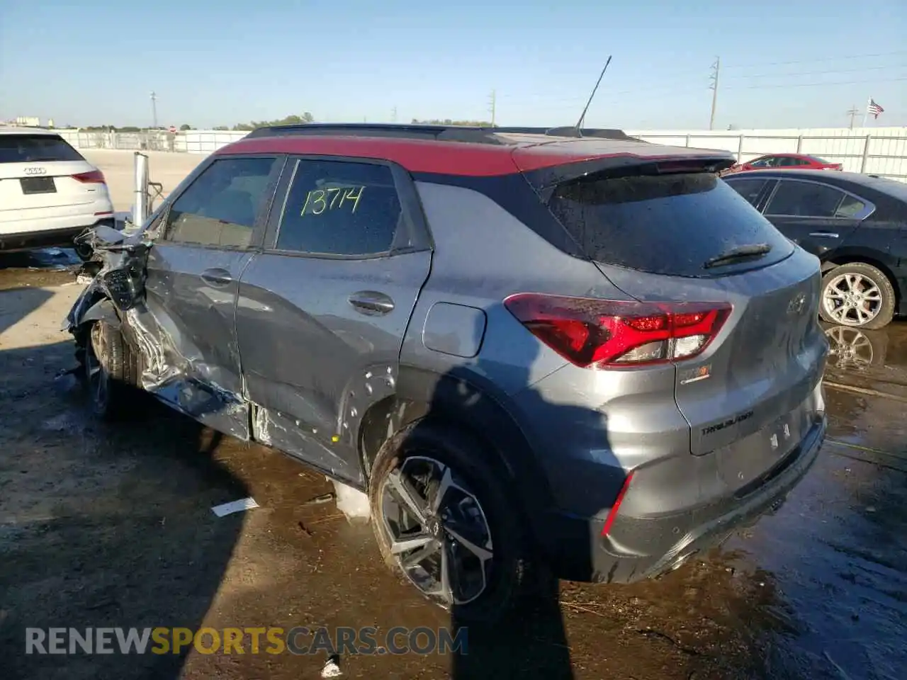 2 Фотография поврежденного автомобиля KL79MTSL9NB114897 CHEVROLET TRAILBLZR 2022