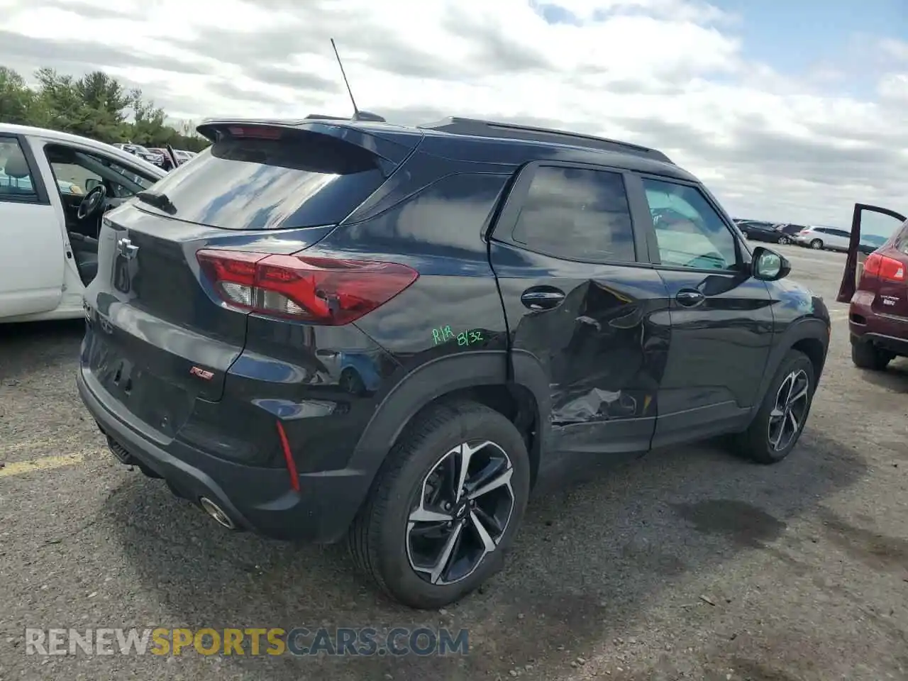3 Фотография поврежденного автомобиля KL79MUSL2NB137279 CHEVROLET TRAILBLZR 2022