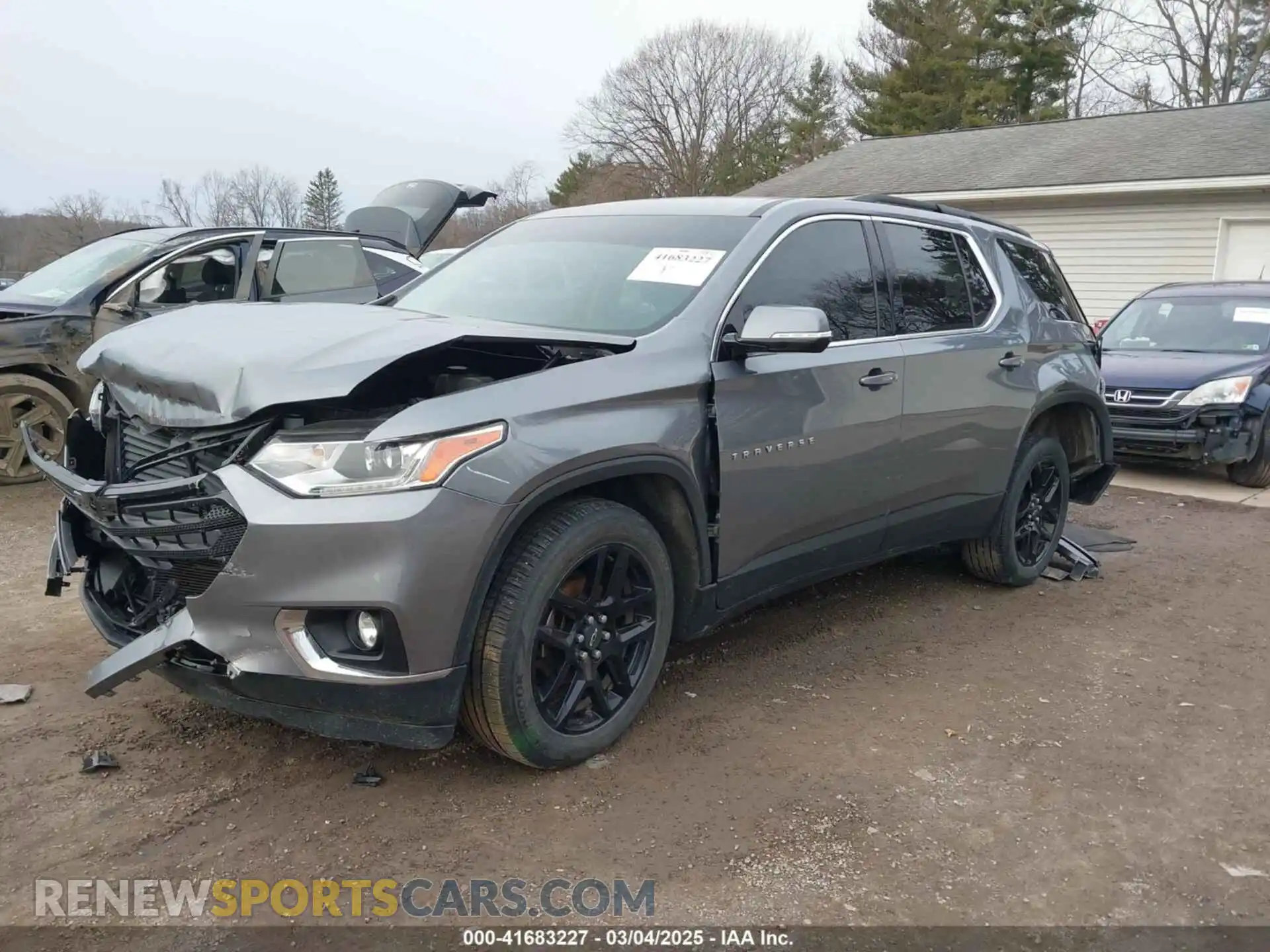 2 Photograph of a damaged car 1GNERGKW9KJ276624 CHEVROLET TRAVERSE 2019