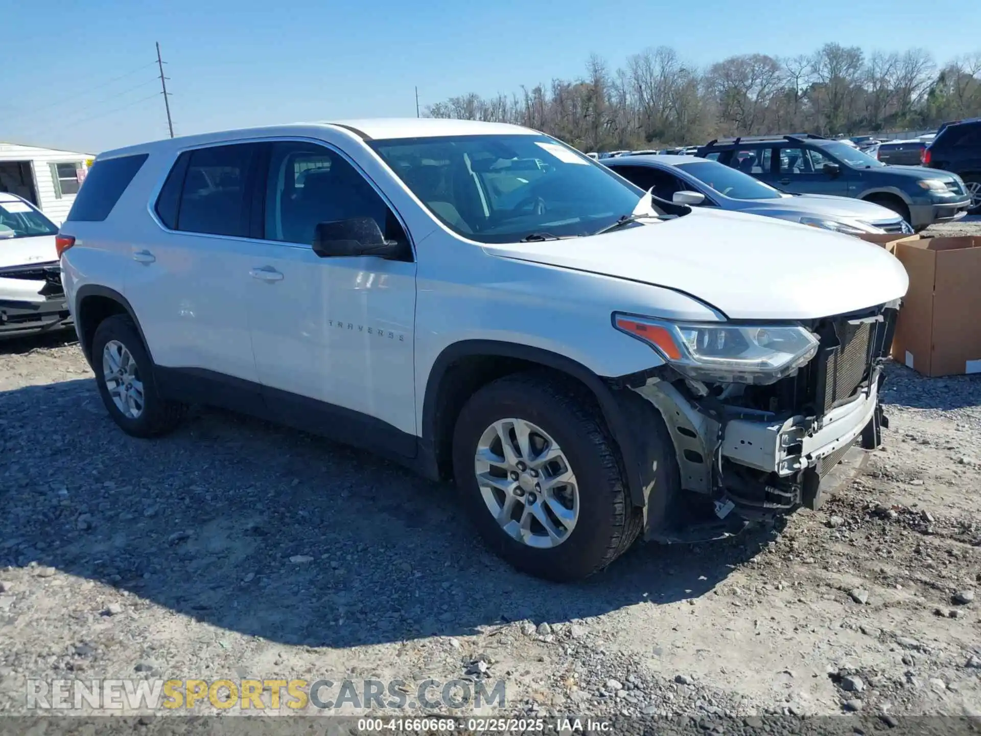1 Photograph of a damaged car 1GNERFKW0MJ230970 CHEVROLET TRAVERSE 2021