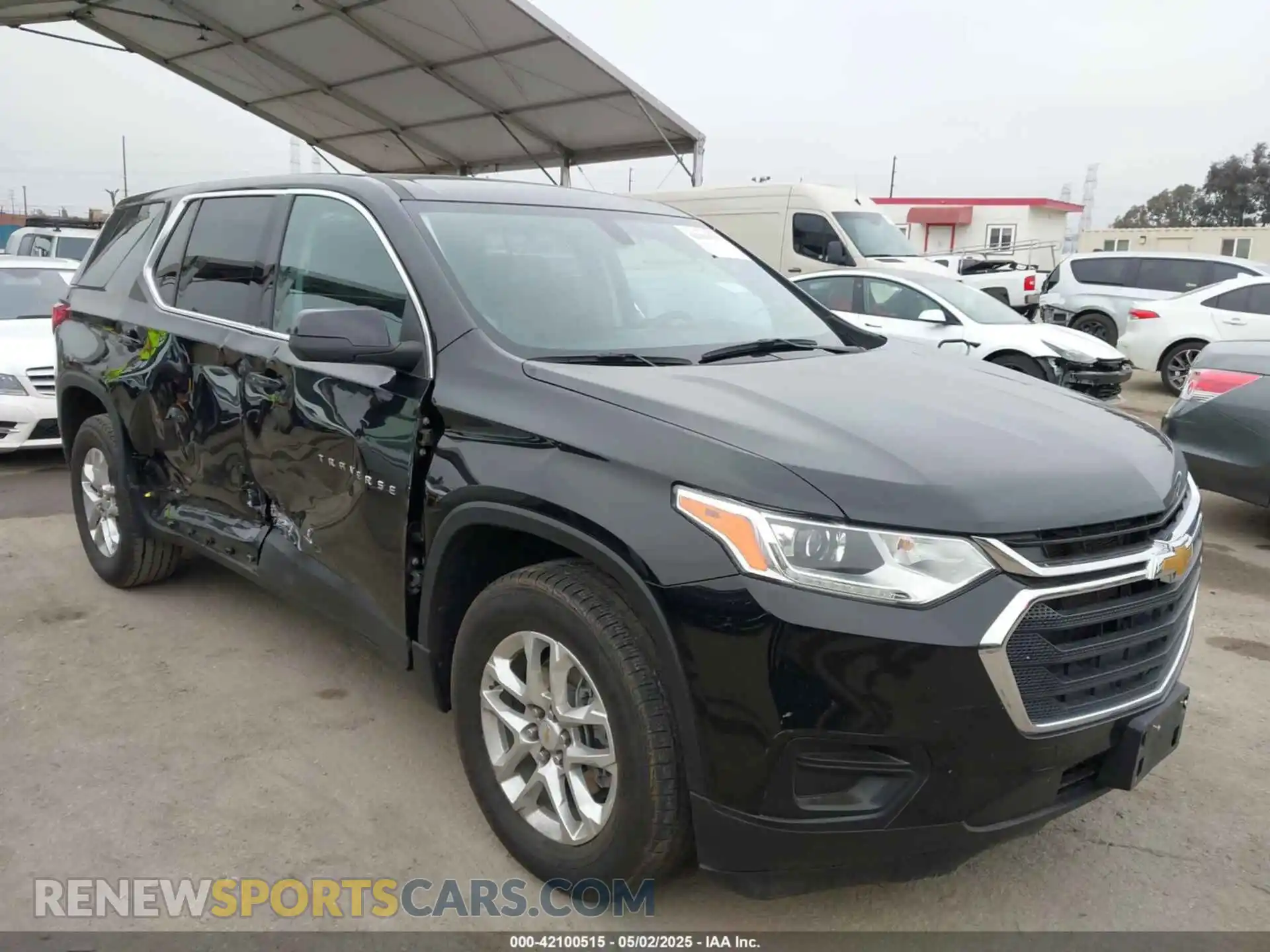 1 Photograph of a damaged car 1GNERFKW1MJ264769 CHEVROLET TRAVERSE 2021