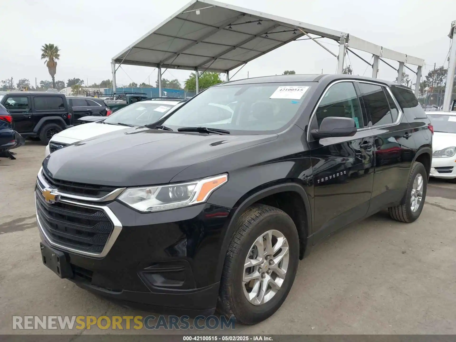 2 Photograph of a damaged car 1GNERFKW1MJ264769 CHEVROLET TRAVERSE 2021