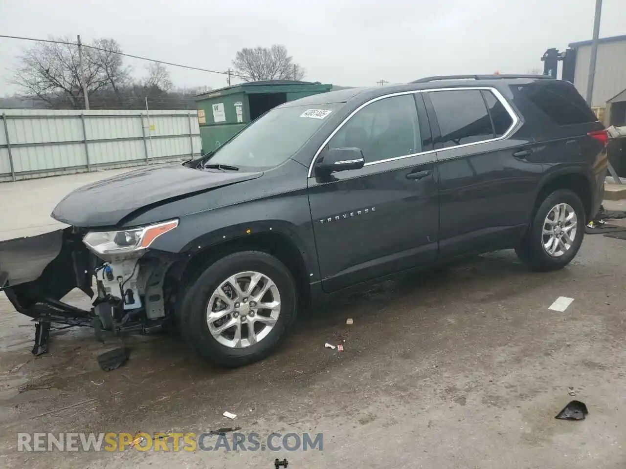 1 Photograph of a damaged car 1GNERGKW0MJ108762 CHEVROLET TRAVERSE 2021