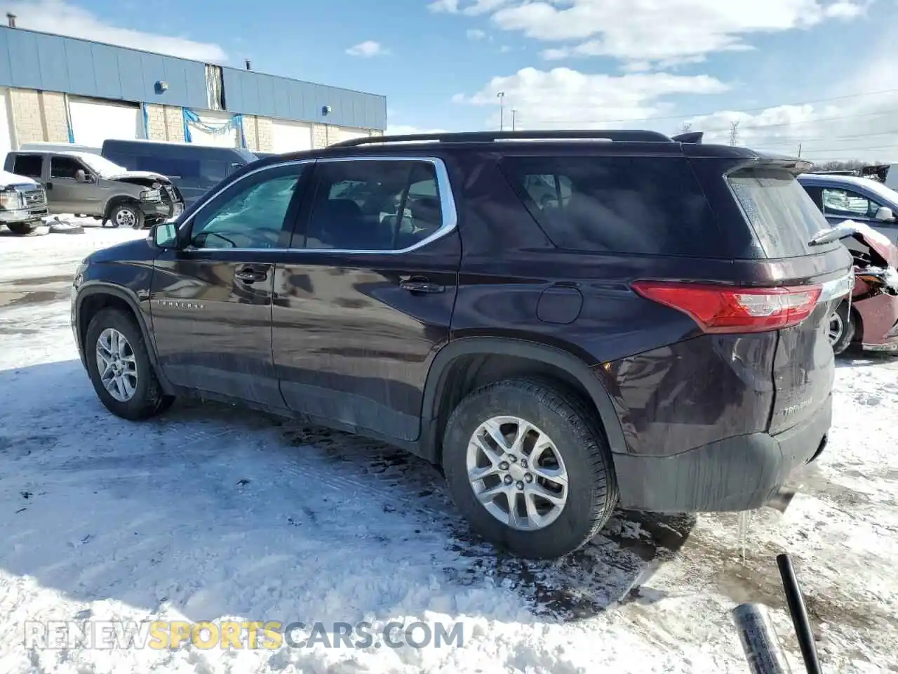 2 Photograph of a damaged car 1GNERGKW0MJ113234 CHEVROLET TRAVERSE 2021