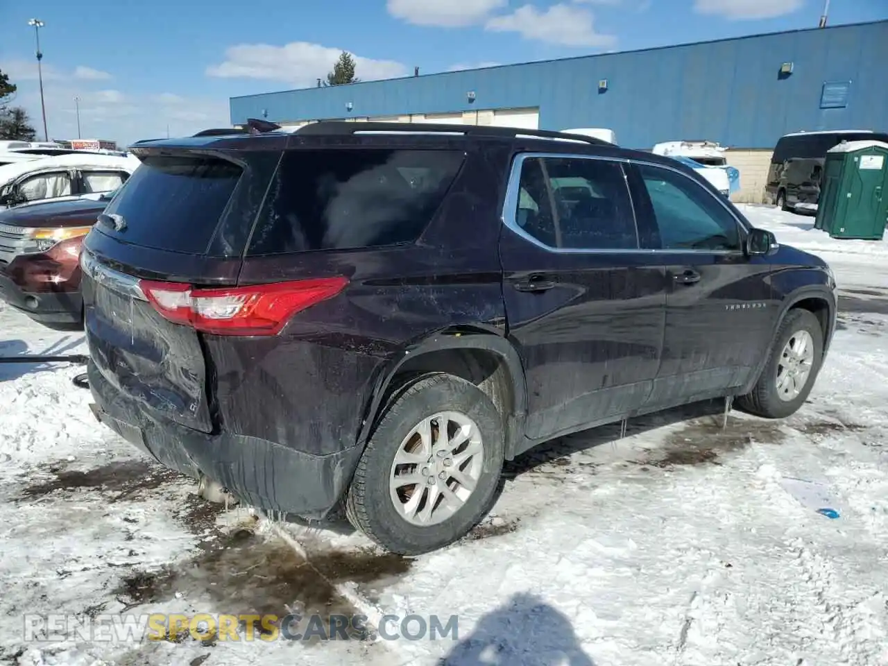 3 Photograph of a damaged car 1GNERGKW0MJ113234 CHEVROLET TRAVERSE 2021