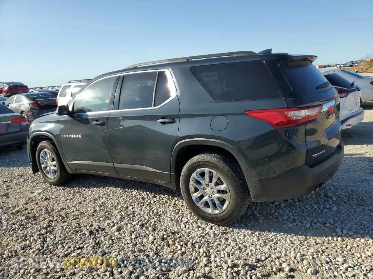 2 Photograph of a damaged car 1GNERGKW1MJ191716 CHEVROLET TRAVERSE 2021