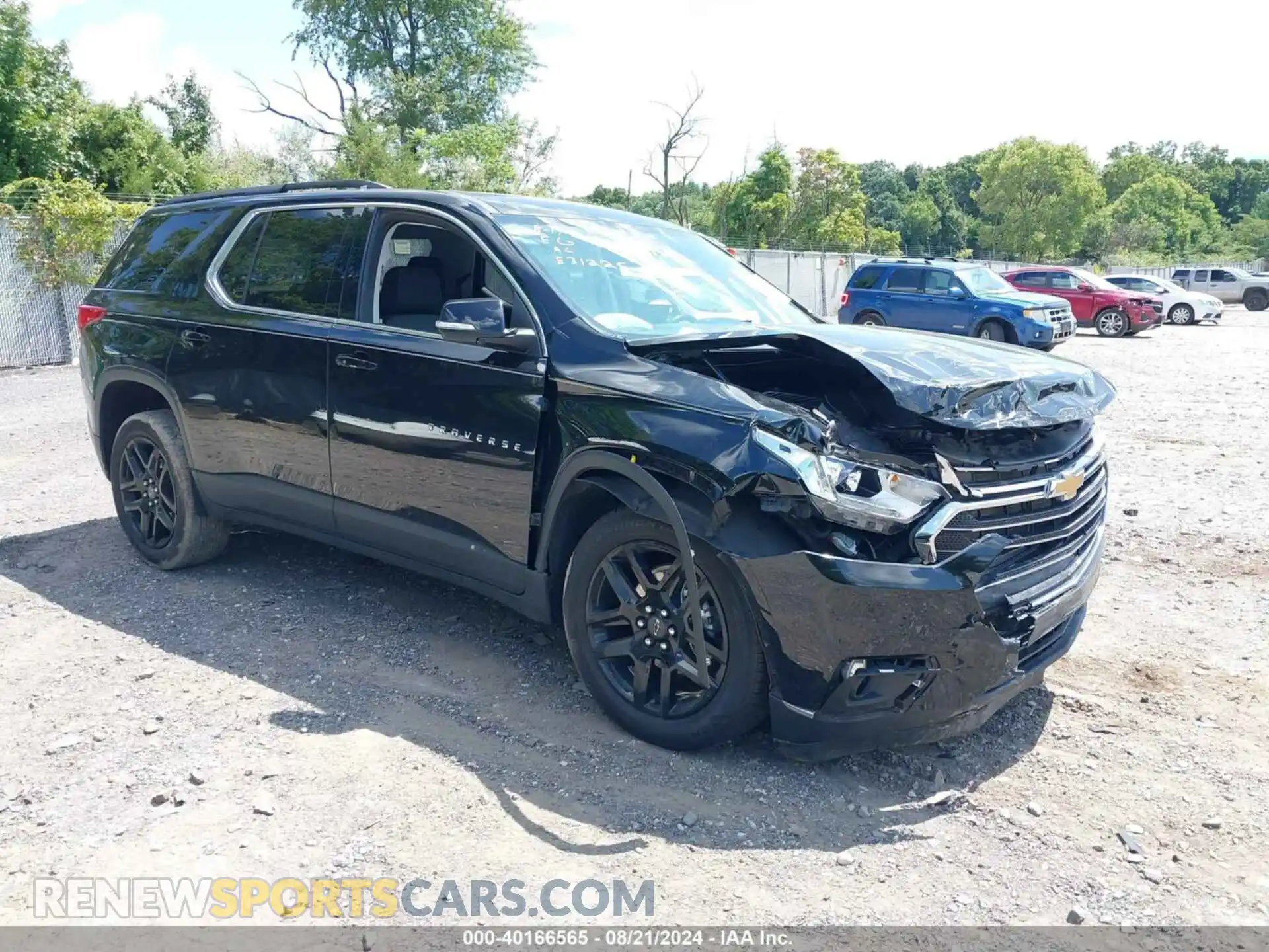 1 Photograph of a damaged car 1GNERGKW1MJ270576 CHEVROLET TRAVERSE 2021