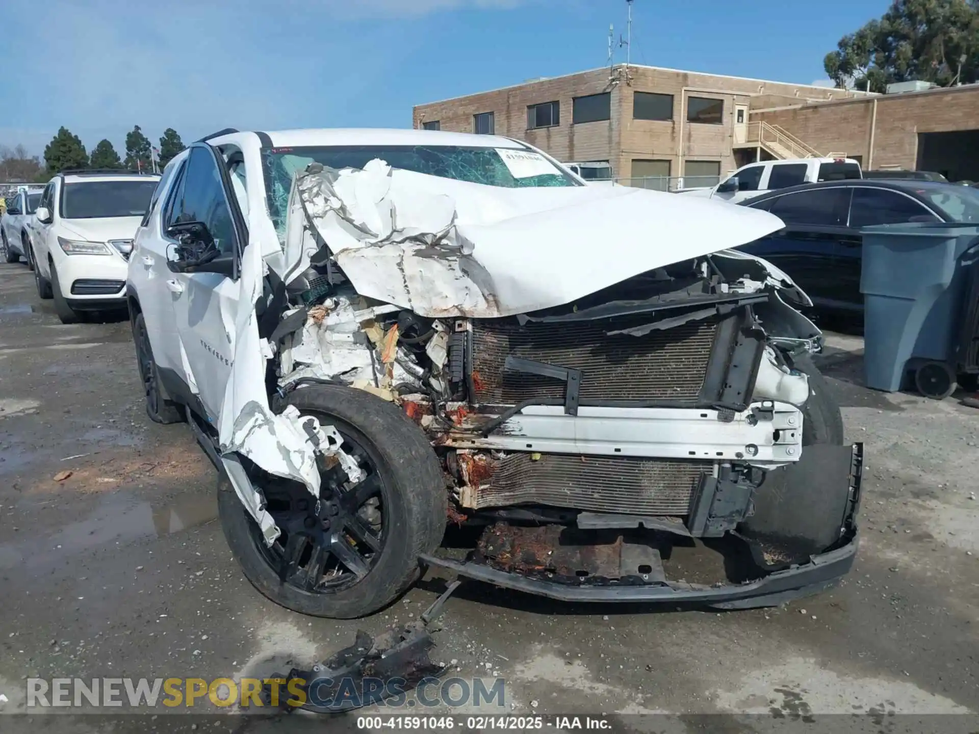 1 Photograph of a damaged car 1GNERGKW3MJ112997 CHEVROLET TRAVERSE 2021