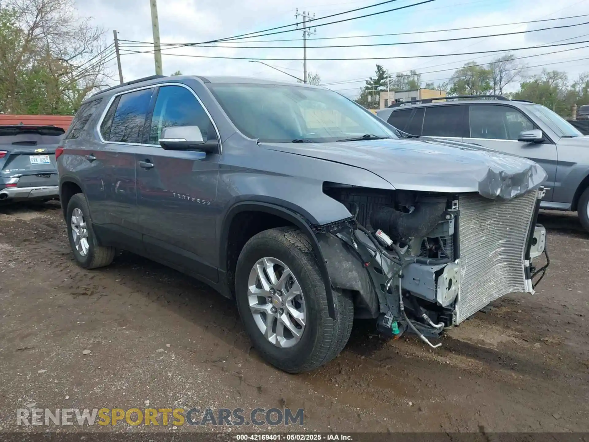 1 Photograph of a damaged car 1GNERGKW3MJ157258 CHEVROLET TRAVERSE 2021