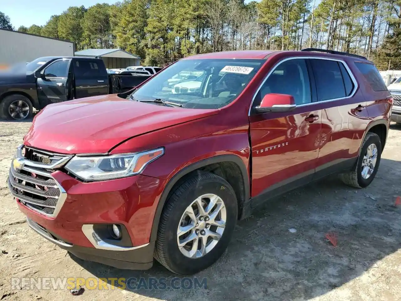 1 Photograph of a damaged car 1GNERGKW3MJ166784 CHEVROLET TRAVERSE 2021