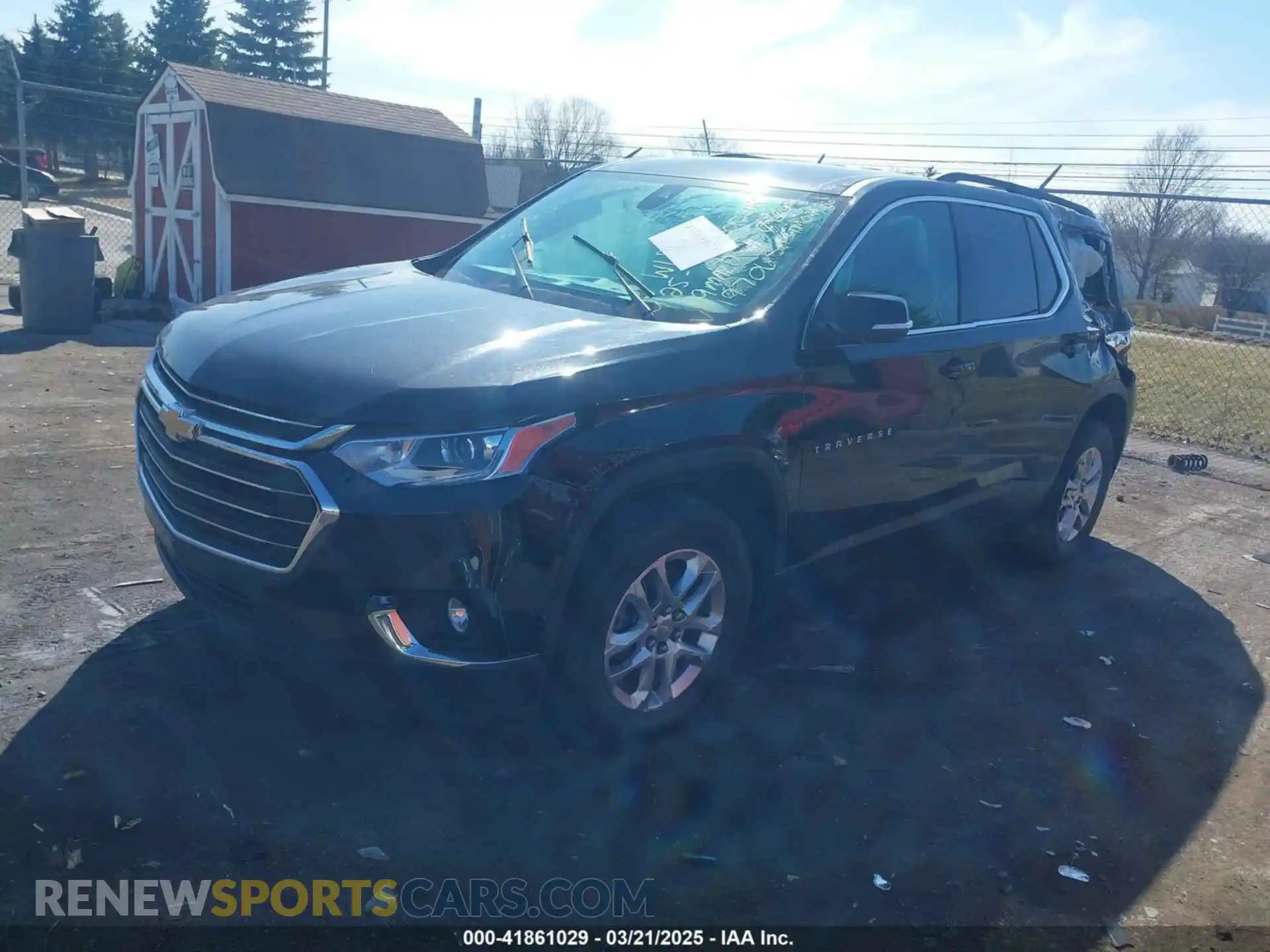 2 Photograph of a damaged car 1GNERGKW5MJ197065 CHEVROLET TRAVERSE 2021