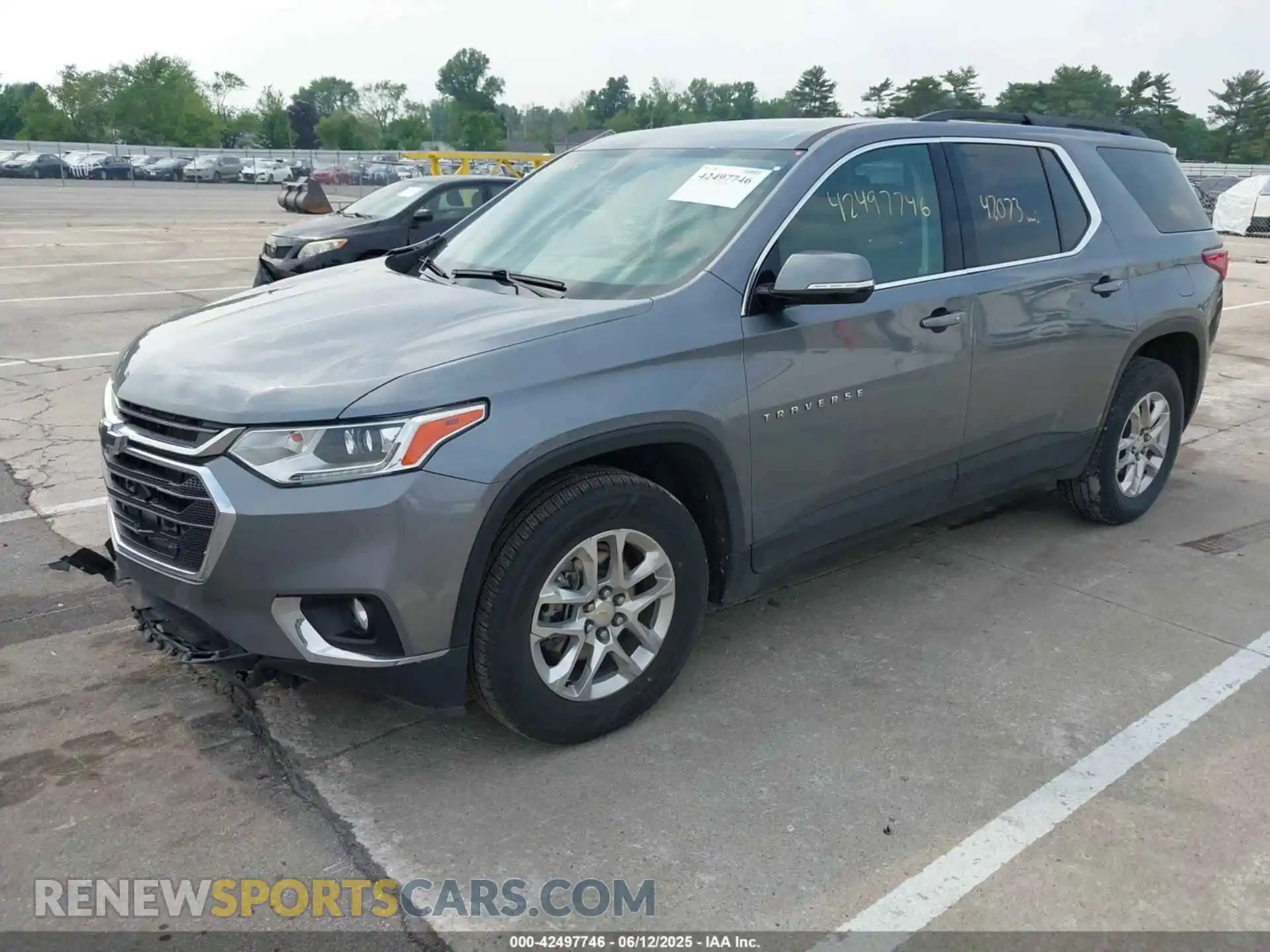 2 Photograph of a damaged car 1GNERGKW7MJ111626 CHEVROLET TRAVERSE 2021