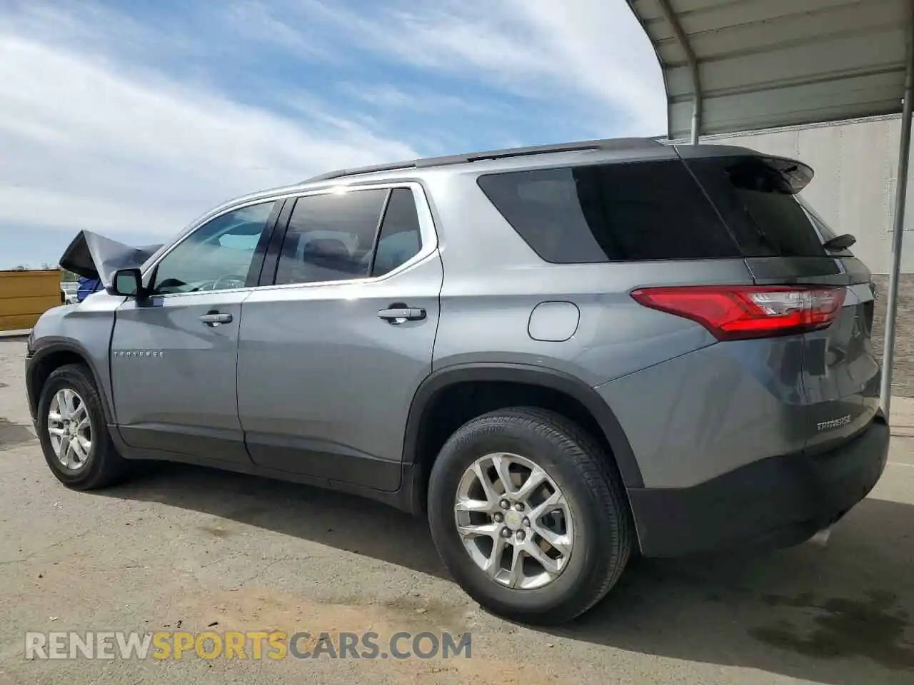 2 Photograph of a damaged car 1GNERGKW7MJ249943 CHEVROLET TRAVERSE 2021