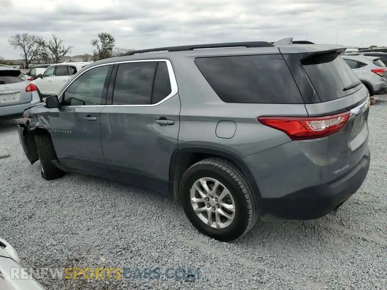 2 Photograph of a damaged car 1GNERGKW8MJ172046 CHEVROLET TRAVERSE 2021